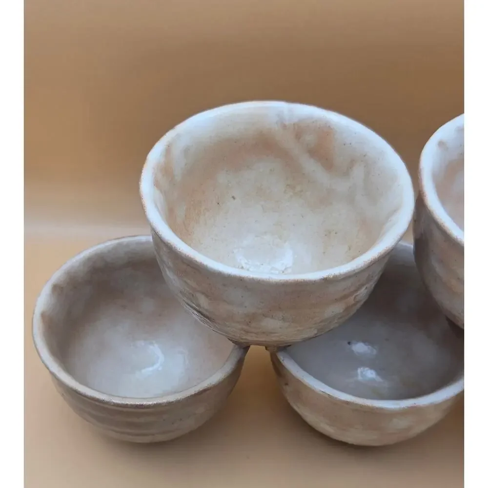 Hagi- Yaki Chawan Japanese Tea/Matcha/Coffee Bowl Cups Set of 5